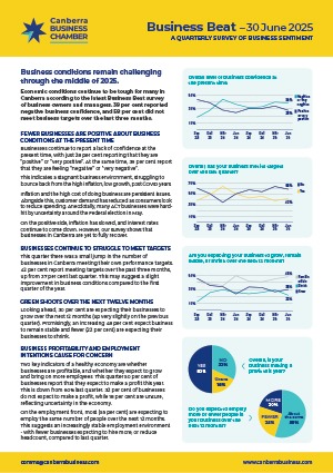 Canberra Business Chamber Q2 Report – Canberra Business Beat 2025 Canberra Business Chamber Q2 Report - Canberra Business Beat 2025