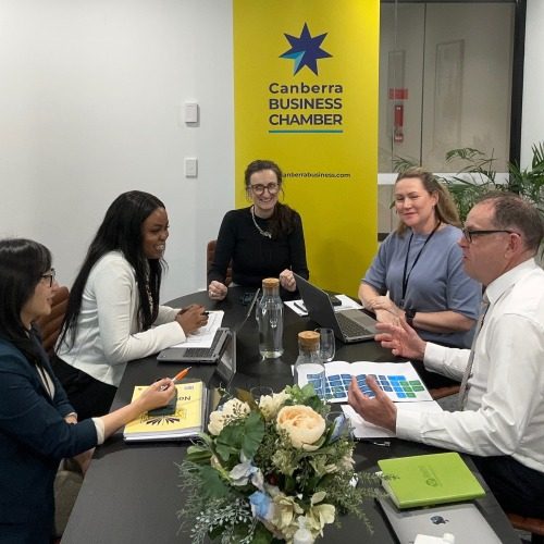 Meet The Team - Canberra Business Chamber team photo taken August 2025